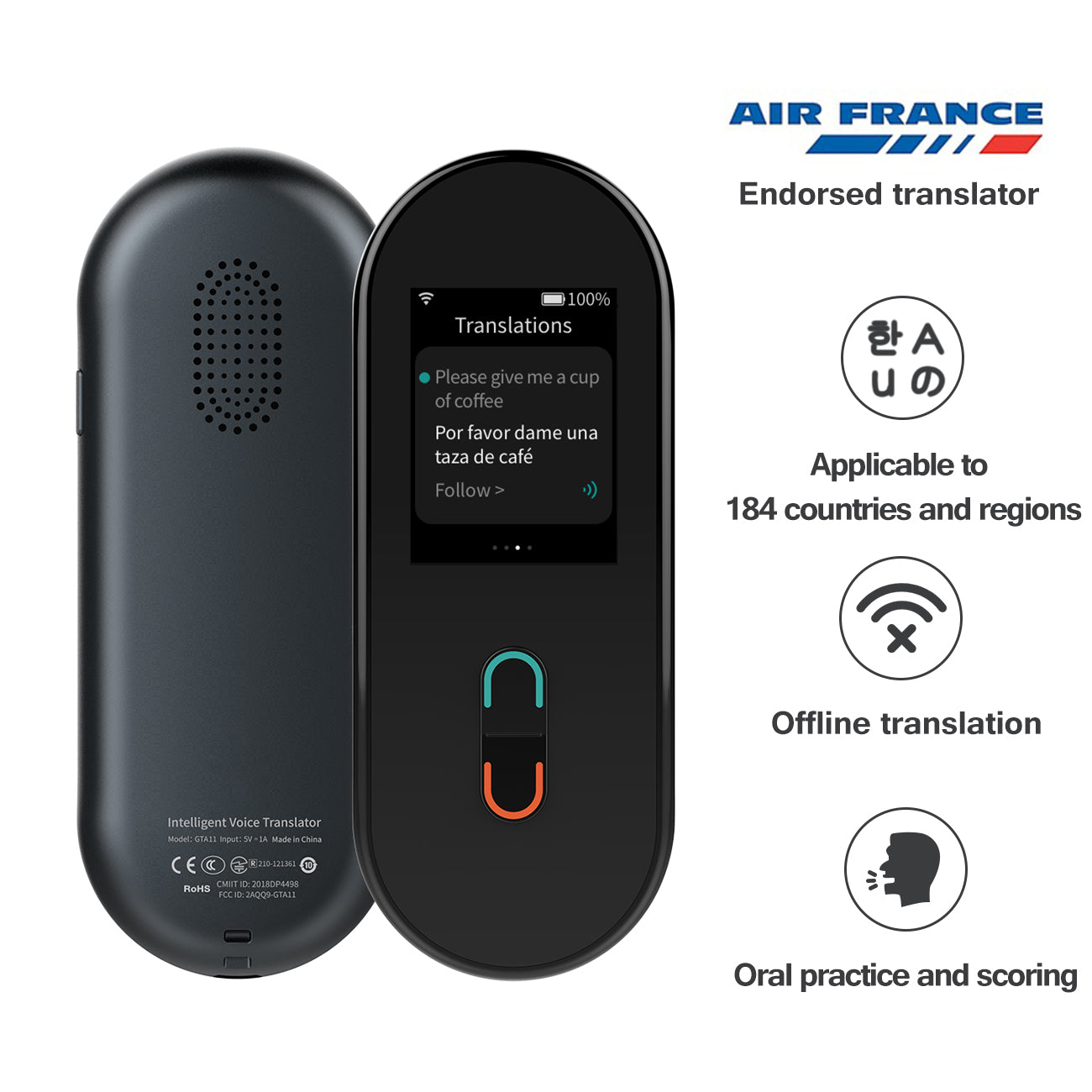 FREESAY AI Voice Translator X6P