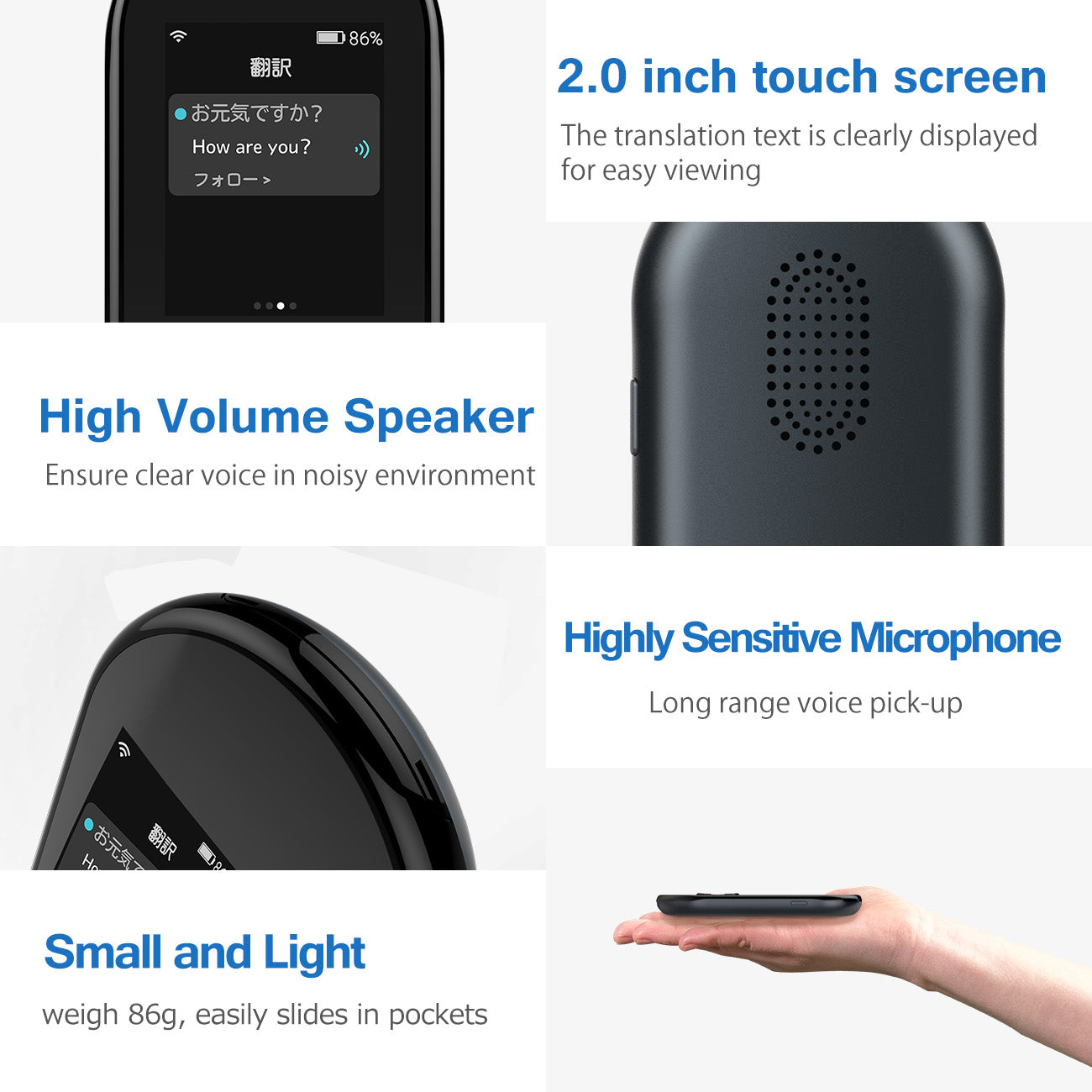 FREESAY AI Voice Translator X6P