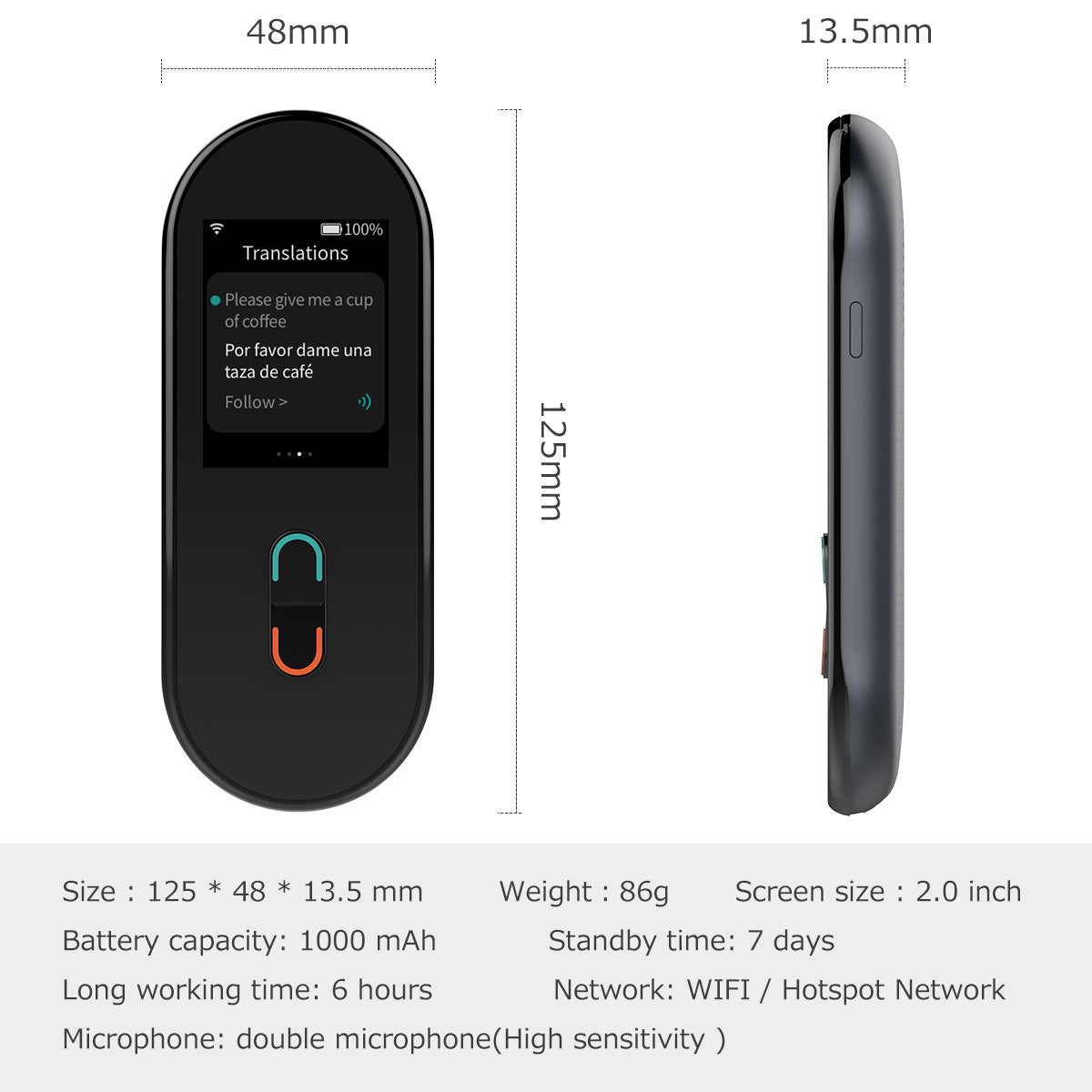 FREESAY AI Voice Translator X6P